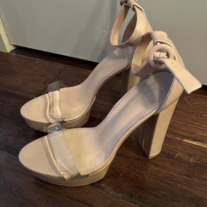 SHEIN Nude Heels size 9